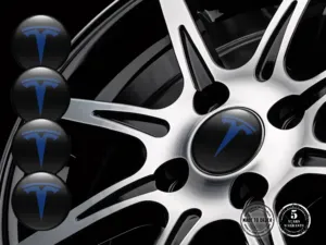 Tesla Décalques Roues Étiquettes Résine Haute Qualité